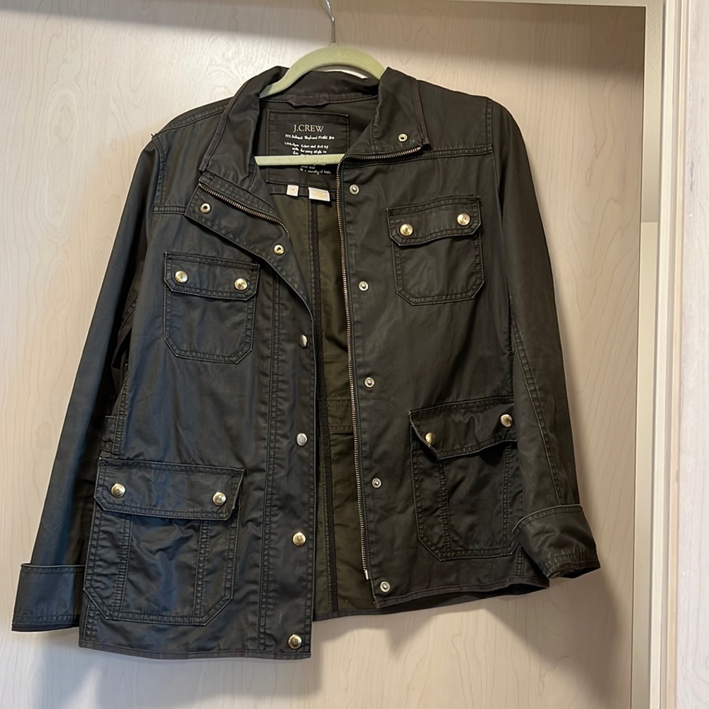 JCREW Waxed Boyfriend Jacket
